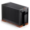 Jonsbo T9 srebrny PCIe 5.0 - Obudowa PC Mini ITX z riserem PCIe 5.0, czarna