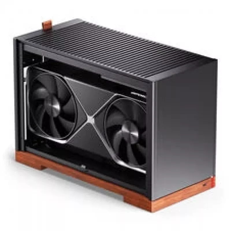 Jonsbo T9 srebrny PCIe 5.0 - Obudowa PC Mini ITX z riserem PCIe 5.0, czarna