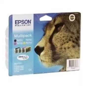 Epson Multipack T0715 - Druckerpatrone - 1 x Schwarz, Gelb, Cyan, Magenta (C13T07154010)