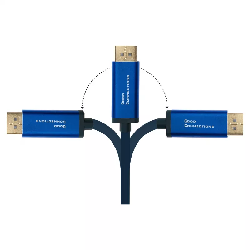 Alcasa 4812-CSF030B Kabel adaptera 3 m USB-C - 3 m - USB Type-C - DisplayPort - Męski - Męski - prosty (4812-CSF030B)