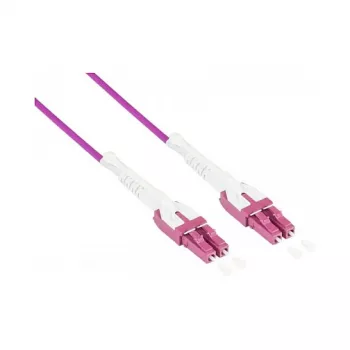 Alcasa LW-U820LC4 Kabel światłowodowy 20 m 2x LC OM4 fioletowy (LW-U820LC4)