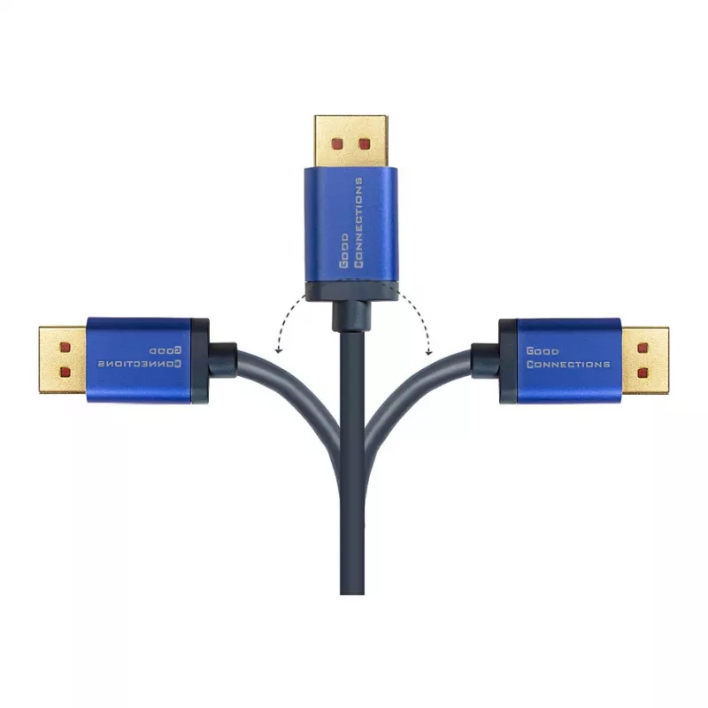 Alcasa 4860-SF010B Kabel-adapter wideo 1 m DisplayPort HDMI Niebieski (4860-SF010B)