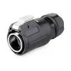 Alcasa S1 IC01-24R01 - RJ45 - Czarny - Męski/Żeński - prosty - Metal - żel krzemionkowy - cynk - IP65 - IP67 (IC01-24R01)