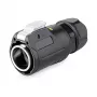 Alcasa S1 IC01-24R01 - RJ45 - Czarny - Męski/Żeński - prosty - Metal - żel krzemionkowy - cynk - IP65 - IP67 (IC01-24R01)