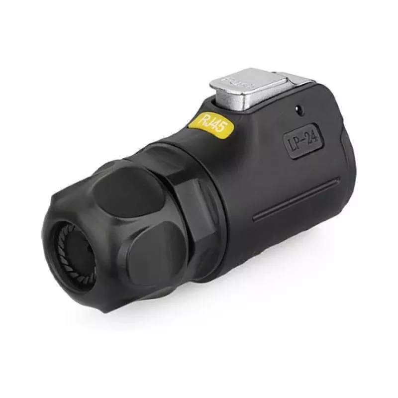 Alcasa S1 IC01-24R01 - RJ45 - Czarny - Męski/Żeński - prosty - Metal - żel krzemionkowy - cynk - IP65 - IP67 (IC01-24R01)