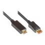 Kabel połączeniowy DisplayPort 1.4 na HDMI 2.0, 4K @60Hz, pozłacane styki, OFC, czarny, 1m, Good Connections® (DP14-HDMI1)