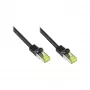Kabel krosowy RJ45 z przewodem surowym kat.7 i ochroną zatrzasku (RNS®), S/FTP, PiMF, bezhalogenowy, 600MHz, OFC, czarny, 60m, Good Connections® (8070R-600S)