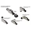 Wtyczka RJ45 kat. 6A, beznarzędziowa / do montażu w terenie, STP ekranowana, metalowa, 5 kierunków, Good (GC-N0165)