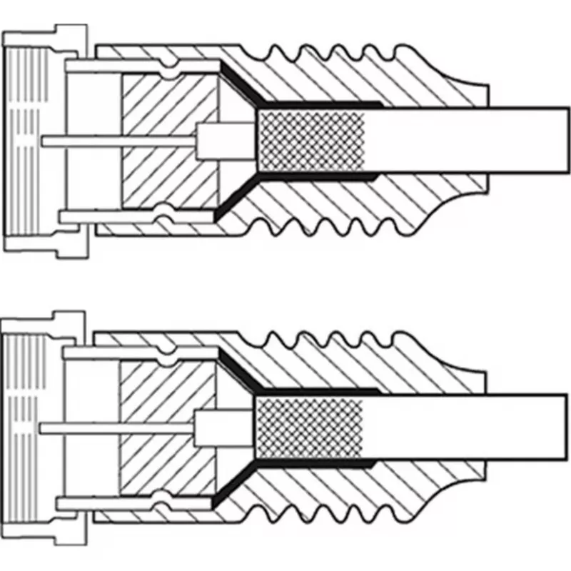 Kabel antenowy SAT Goobay (typ 135 dB), 4x ekranowany, 2 m, biały - pozłacane końcówki, wtyk F > wtyk F (70600)