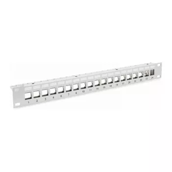 EFB-Elektronik Distribution Panel Patchpanel 48,30cm (19) 1HE, 24-Port, szary, bez Keystone Producent: EFB Elektronik (EC020100001)