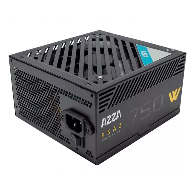 Zasilacz AZZA PSAZ-750W 750 W 20+4 pin ATX 80 PLUS Bronze Czarny, niemodularny
