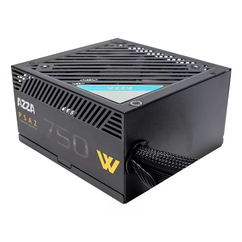 Zasilacz AZZA PSAZ-750W 750 W 20+4 pin ATX 80 PLUS Bronze Czarny, niemodularny