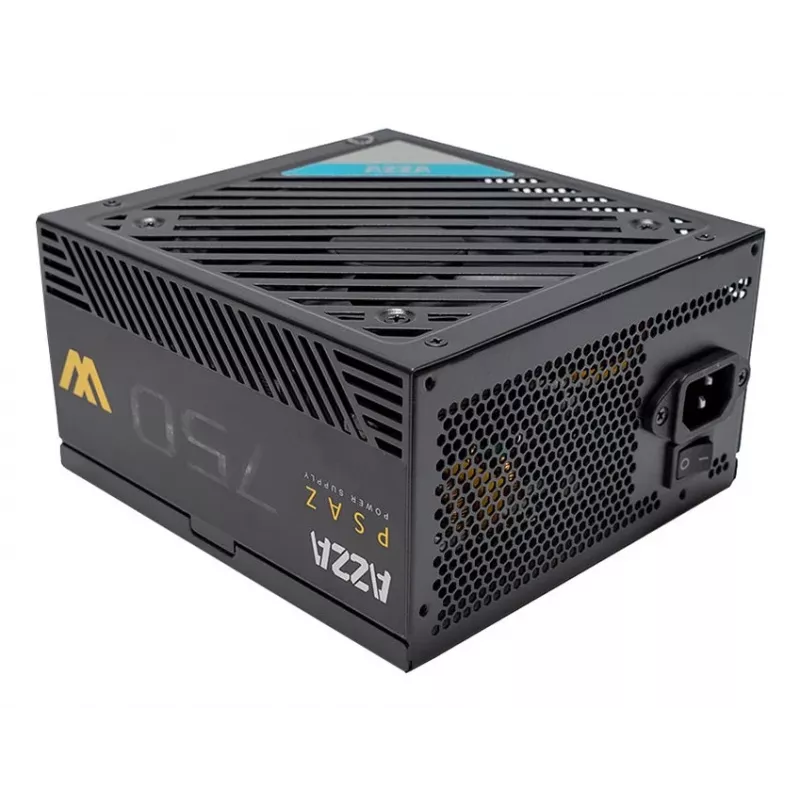 Zasilacz AZZA PSAZ-750W 750 W 20+4 pin ATX 80 PLUS Bronze Czarny, niemodularny