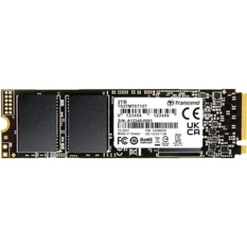 Transcend MTE710T - SSD - 256 GB - wewnętrzny - M.2 2280 (dwustronny) - PCIe 4.0 x4 (NVMe) (TS256GMTE710T)