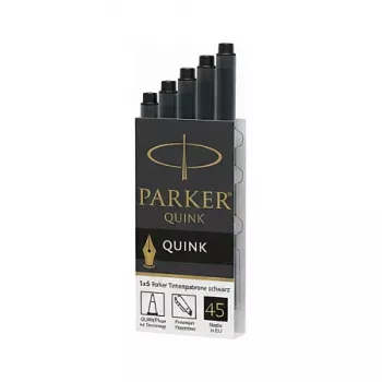 Parker Quink czarny tusze do pióra, 5 szt.