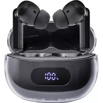 Intenso Buds Earphone Plus T310AE Czarne Słuchawki True Wireless Stereo (TWS) Douszne rozmowy/muzyka/Sport/codzienne użytkowanie USB Typu-C Bluetooth Czarny (3720310)