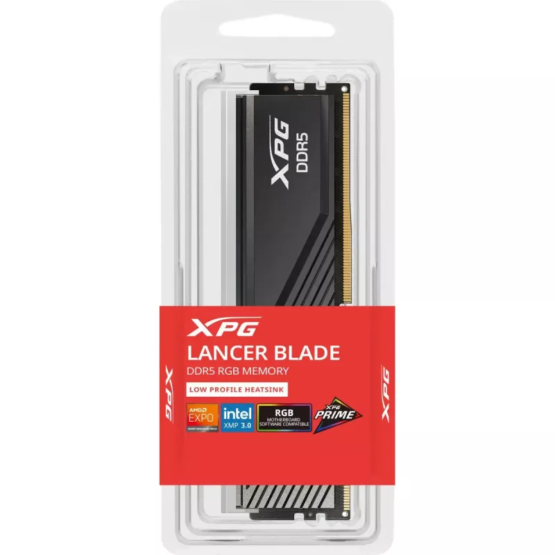 Desktop DDR5 24 GB ADATA XPG Lancer Blade RGB DIMM 6000 MT/s, CL36, czarny, INTEL XMP