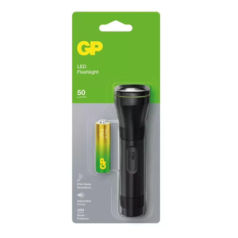 Latarka ręczna GP Lighting 450066 Czarny 50 lm 30 m 24 h