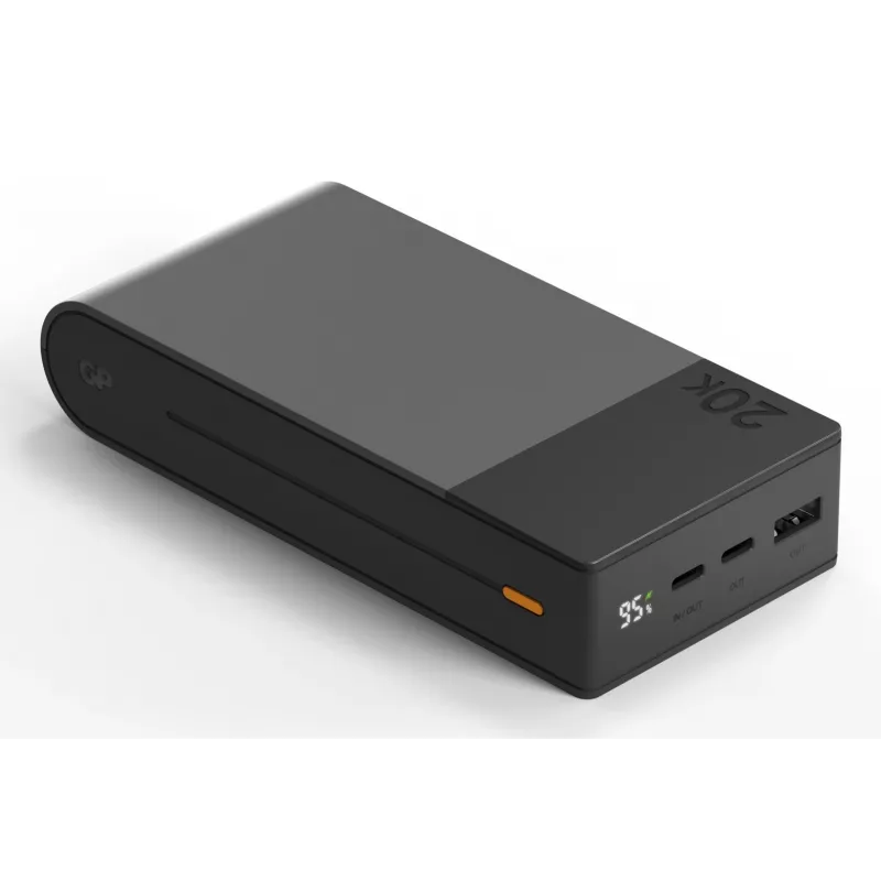 GP Battery GP PowerBank M2+ 20C 20000mAh 2xUSB-C/1xUSB-A czarny LED-Anz. (GPPBM20CGYMSR287)