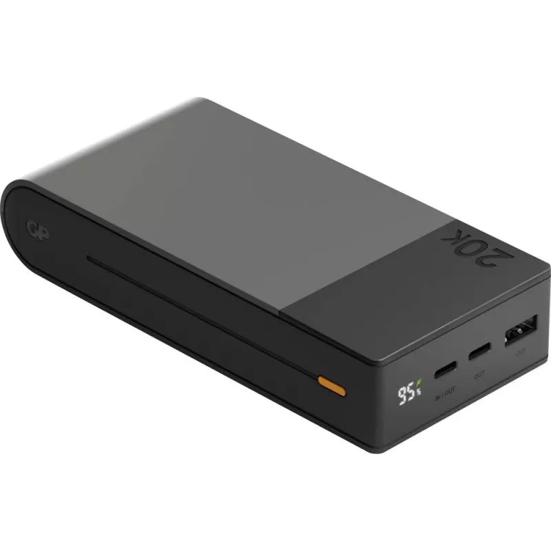 GP Battery GP PowerBank M2+ 20C 20000mAh 2xUSB-C/1xUSB-A czarny LED-Anz. (GPPBM20CGYMSR287)