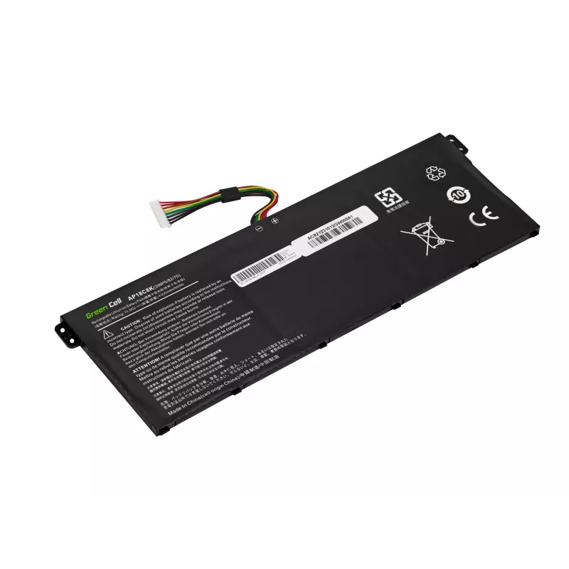 Bateria do laptopa zielony Cell do ASUS A555 F555 K555 R556 X555, LiPo 4000 mAh, 7,6 V, 4 ogniwa, czarna