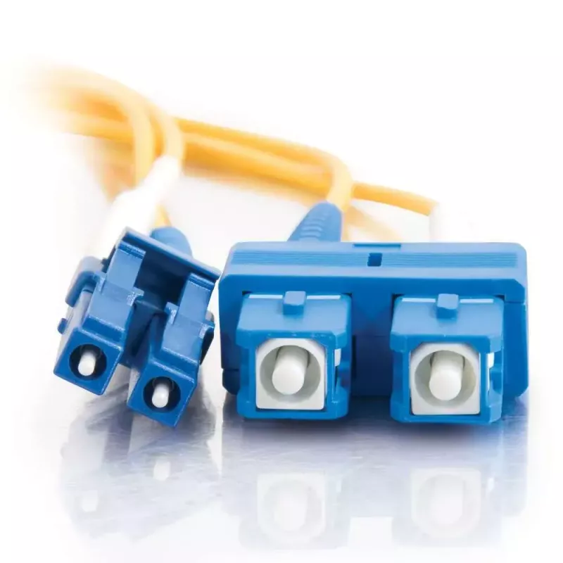 C2G InfiniBand/kabel światłowodowy 2 m LC SC OFNR żółty