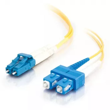 C2G InfiniBand/kabel światłowodowy 2 m LC SC OFNR żółty
