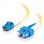 C2G InfiniBand/kabel światłowodowy 2 m LC SC OFNR żółty