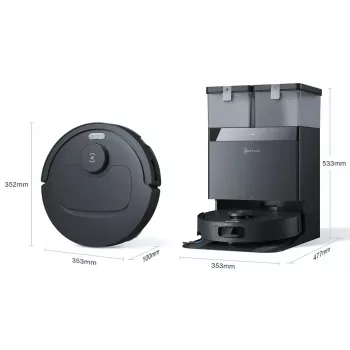 Robot sprzątający Ecovacs Deebot T30C Gen 2 z pojemnikiem na kurz 0,26 l, akumulatorem Li‑Ion 12 V, czasem pracy 180 min, czarny
