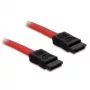 Kabel Delock SATA 30 cm prosty/prosty czerwony (84247)