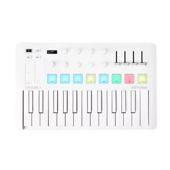 Arturia MiniLab 3 - klawiatura sterująca MIDI, biała