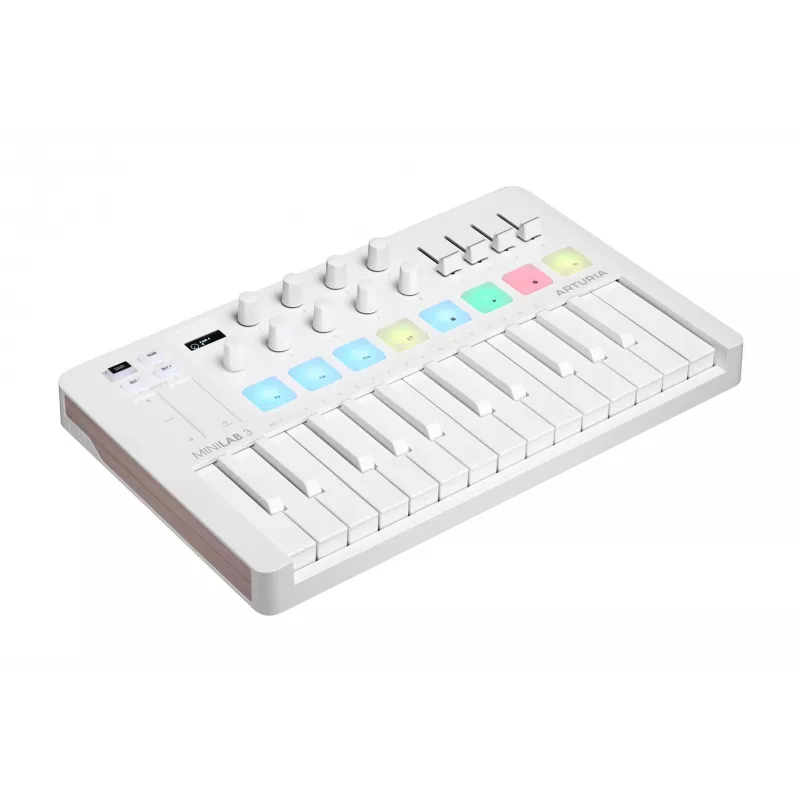Arturia MiniLab 3 - klawiatura sterująca MIDI, biała