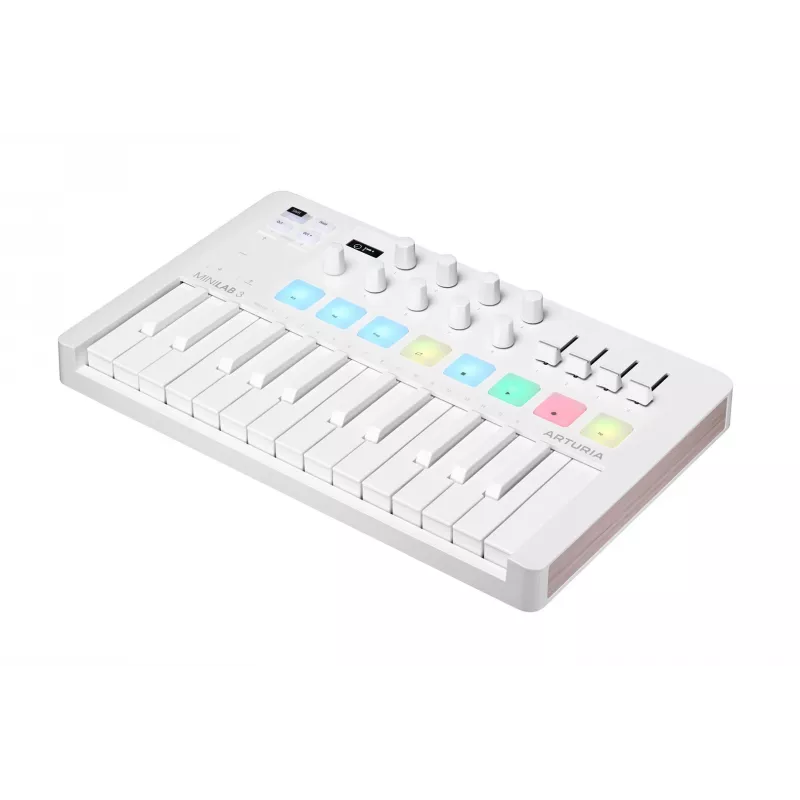 Arturia MiniLab 3 - klawiatura sterująca MIDI, biała