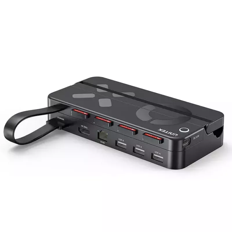 Stacja dokująca do konsoli przenośnej Unitek G1002F01 — złącze dokujące USB, czarna