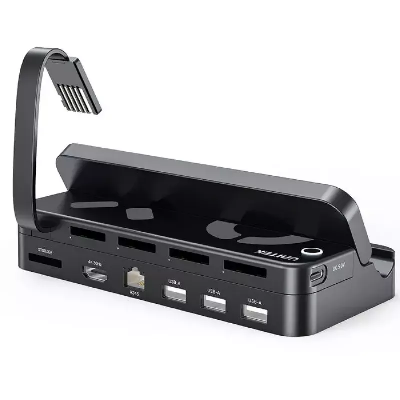 Stacja dokująca do konsoli przenośnej Unitek G1002F01 — złącze dokujące USB, czarna
