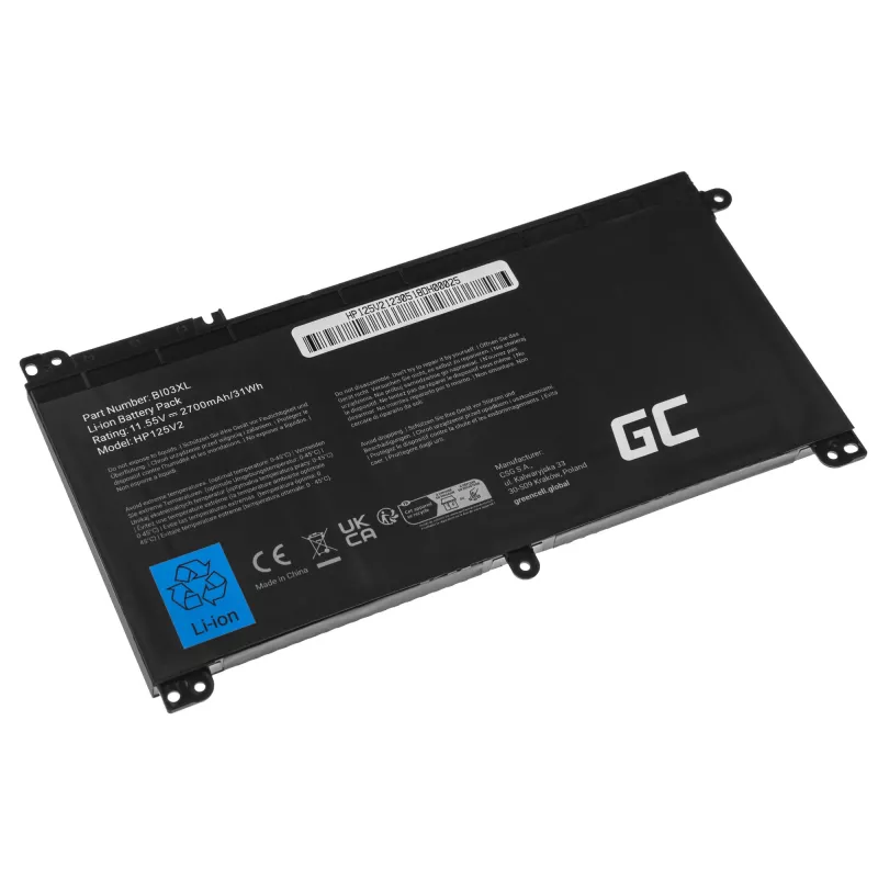 Bateria Green Cell HP125V2 do HP Pavilion x360 Stream 14-AX