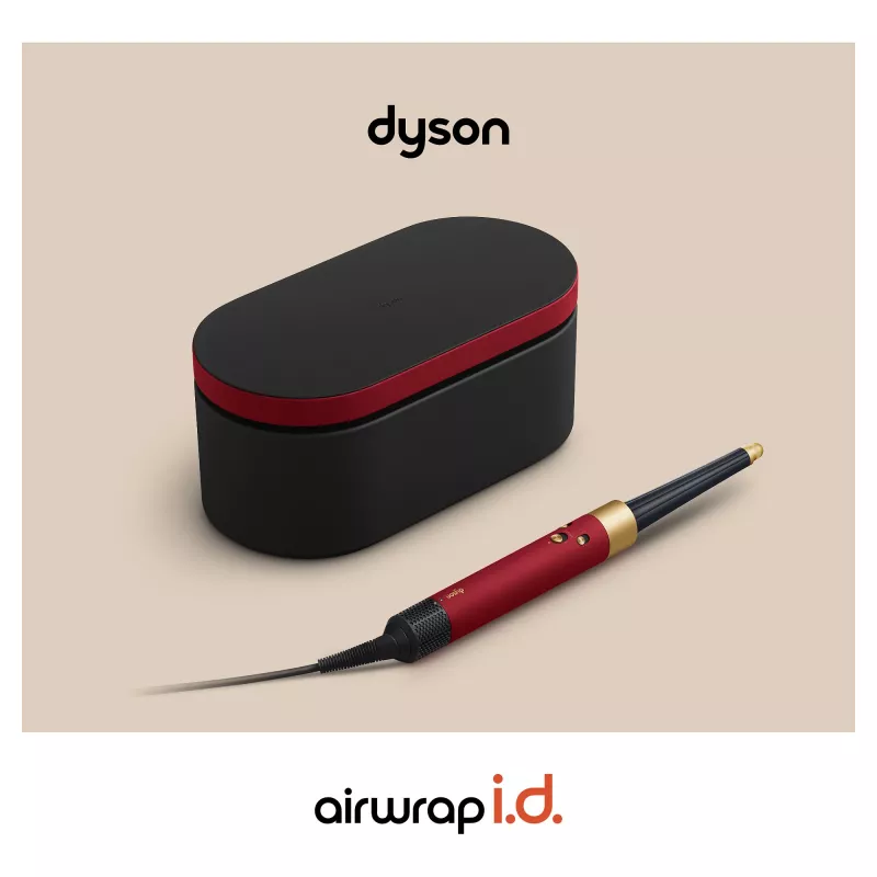 Airwrap i.d. Straight + Wavy Limited Edition, Multistyler czerwony/złoty, Bluetooth