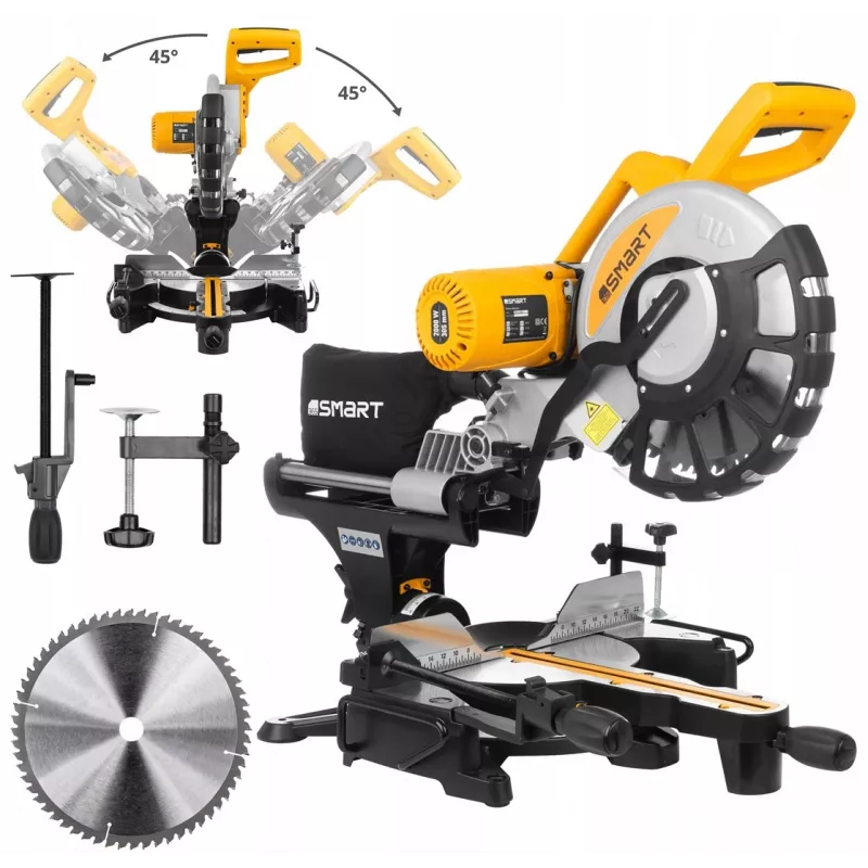 Piła ukośna przesuwna Smart SM-04-05305 2000 W, tarcza 305 mm