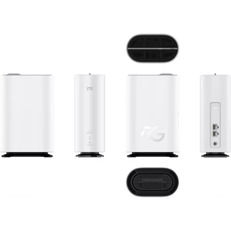 ZTE G5C - Gigabit Ethernet dwuzakresowy (2,4 GHz / 5 GHz) router bezprzewodowy Wi-Fi 6 4G/5G w kolorze białym