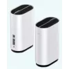 ZTE G5C - Gigabit Ethernet dwuzakresowy (2,4 GHz / 5 GHz) router bezprzewodowy Wi-Fi 6 4G/5G w kolorze białym