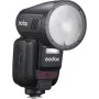 Lampa błyskowa Godox V100‑N do Nikona — przenośna lampa reporterska TTL z akumulatorem litowo-jonowym