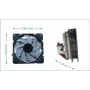 Chłodzenie powietrzne Gembird CPU-HURACAN-ARGB-X140 12 cm Czarny Biały 800-1600 RPM