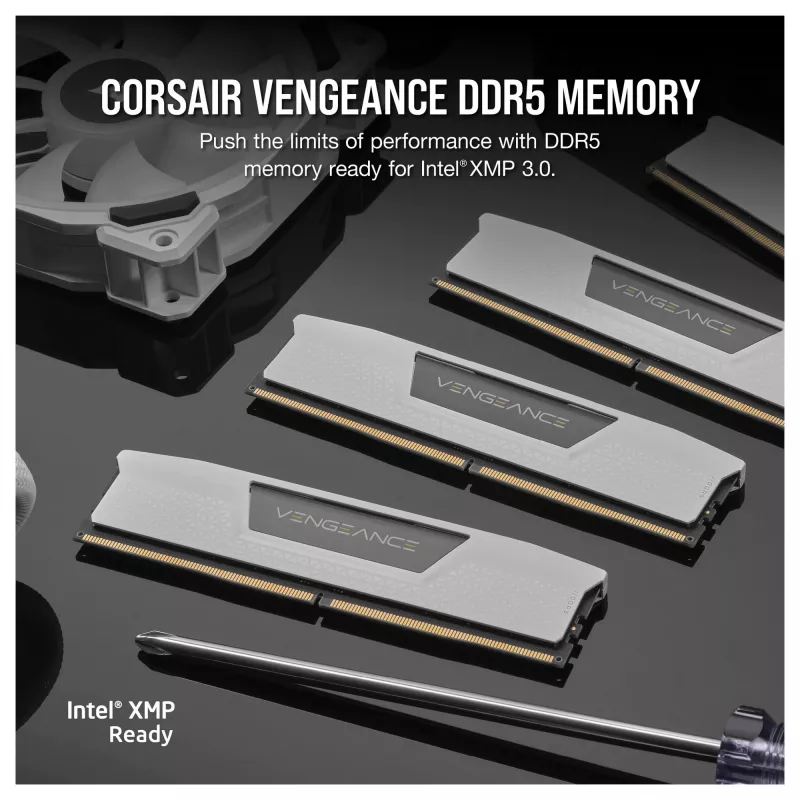 Corsair Vengeance 32 GB (2x16 GB) DDR5 6400 MHz CL36 zestaw pamięci do komputera stacjonarnego – biały