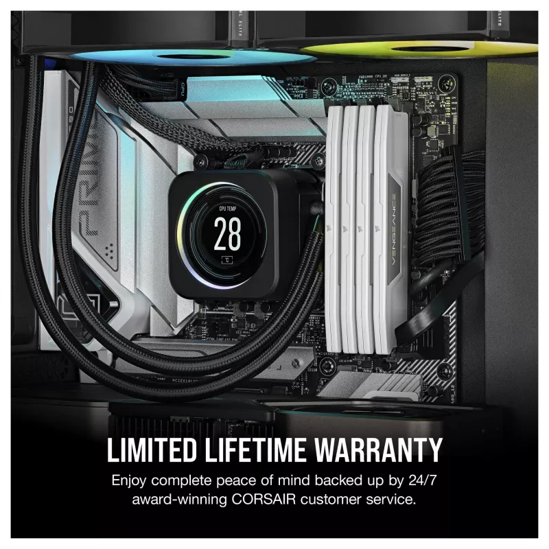 Corsair Vengeance 32 GB (2x16 GB) DDR5 6400 MHz CL36 zestaw pamięci do komputera stacjonarnego – biały