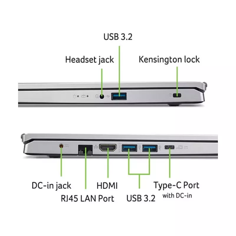 Laptop Acer Aspire Go 15 AG15-42P-R1VS — 15,6 cala Full-HD IPS, Ryzen R7-5825U, 8 GB RAM, 512 GB SSD, Linux (eShell)