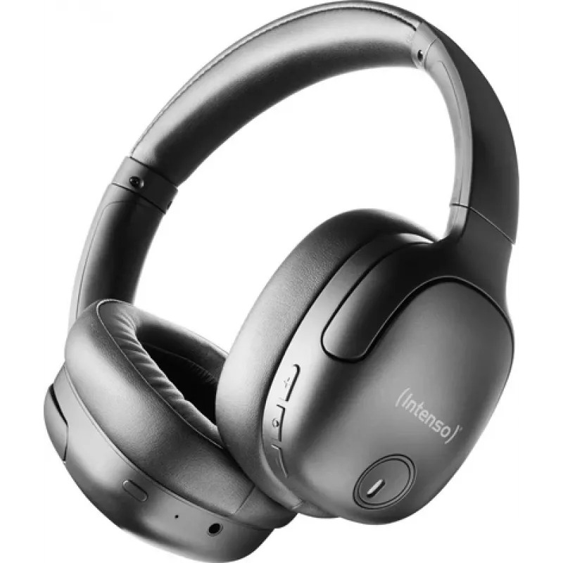 Intenso Over-Ear TWS True Wireless Kopfhörer Bluetooth 5.3, Hybrid Active Noise Cancelling (ANC), Transparency Modus, Musik Modus, Passiver Modus