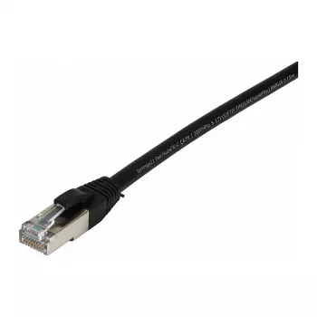 Synergy21 kabel krosowy RJ45, CAT8.1 2000Mhz, 0,15m, czarny, S-STP(S/FTP), TPE/LSZH(SuperFlex), AWG26,