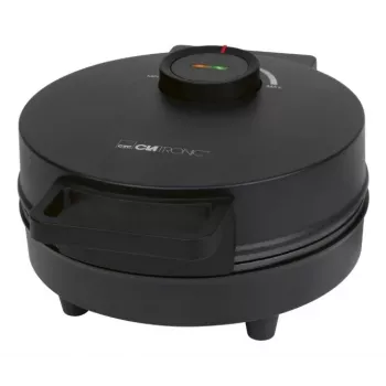 Gofrownica CLATRONIC WA 3832 — 1 okrągły gofr, 1200 W, płyty 20 cm, czarna