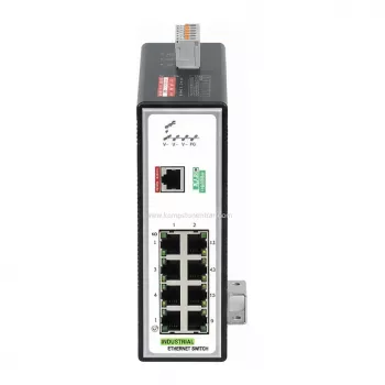 Przełącznik przemysłowy zarządzalny WAGO 8 portów 100Base-TX PROFINET czarny 852-602 - Przełącznik - 0,1 Gb/s