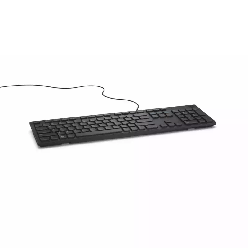 Klawiatura DELL KB216 uniwersalna USB QWERTY UK English czarna pełnowymiarowa przewodowa